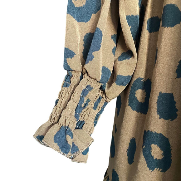 NWT Cupshe Bryanna Leopard Print Ruffled Dress - Picture 8 of 11